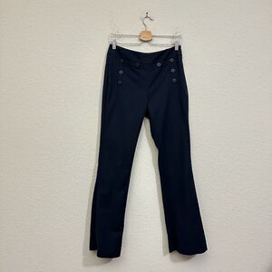 CABI #5077R Mariner Trouser Pants Sailor Buttons in Navy Blue
